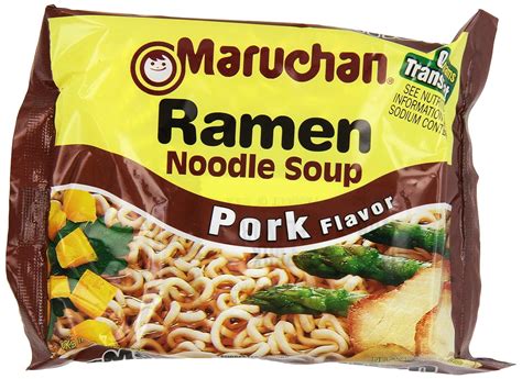 Maruchan Ramen Pork Flavored Noodle Soup 3 Oz Pack Of 24