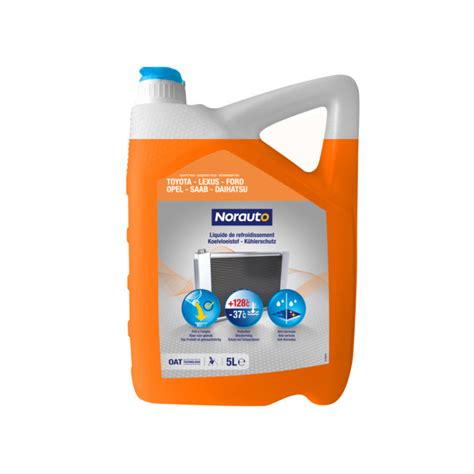 Liquide De Refroidissement Orange 37C NORAUTO 5 L Norauto Fr