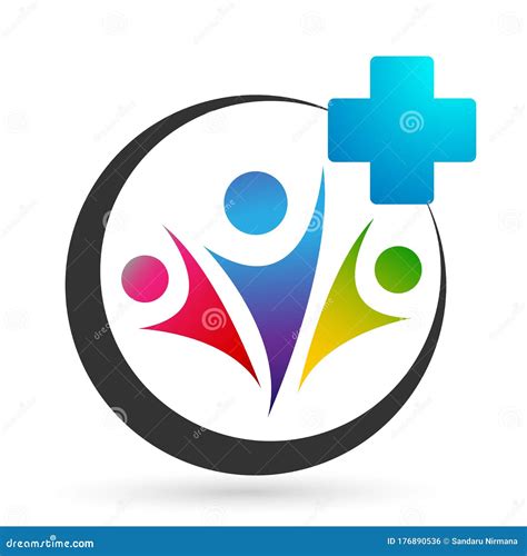 Pictogram Logo Medische Zorg Wereldwijd Gezondheid Cross Clinic