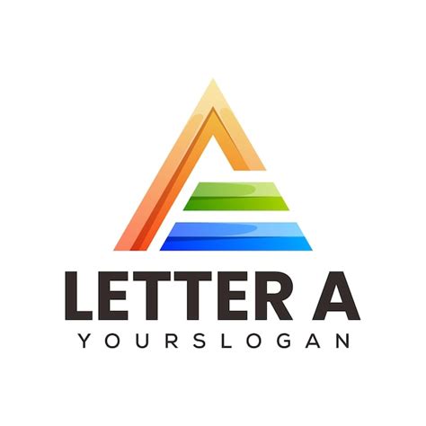 Un Dise O De Letra De Logotipo Colorido Vector Premium