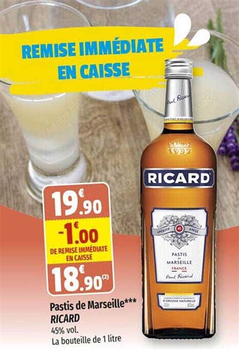 Promo Pastis De Marseille Ricard Chez Coccinelle Express Icatalogue Fr