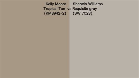 Kelly Moore Tropical Tan Km Vs Sherwin Williams Requisite Gray