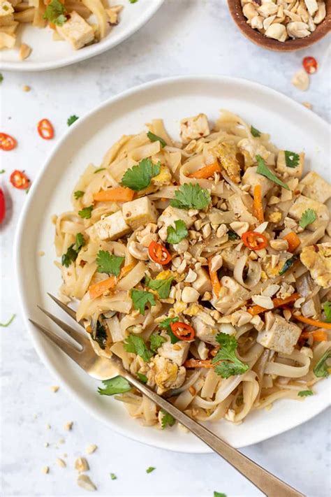 Easy Tofu Pad Thai Minutes Simply Quinoa