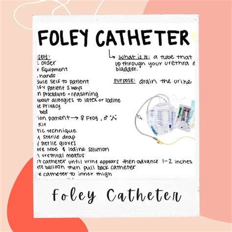 Foley Catheter Nursing Notes Etsy