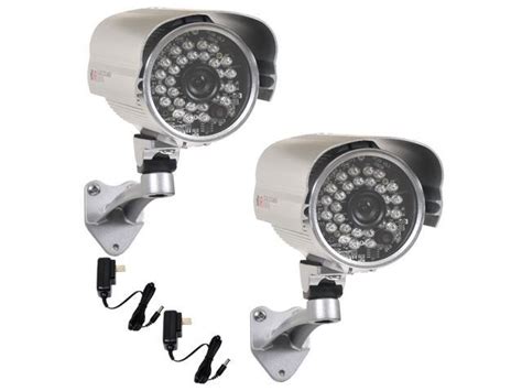 VideoSecu 2 Pack Bullet Outdoor IR Day Night Vision Security Camera