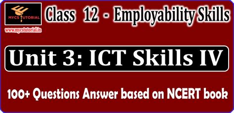 CBSE Class 12 Employability Skills Chapter Wise Question Bank With