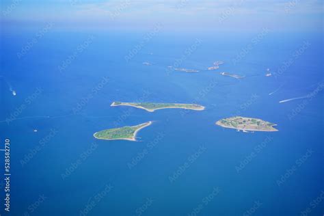 Aerial View Of Fort Warren In Boston Harbor It Is A Historic Fort On