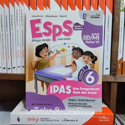 Buku Esps IPAS Kelas 6 SD Volume 1 Kurikulum Merdeka Erlangga Lazada