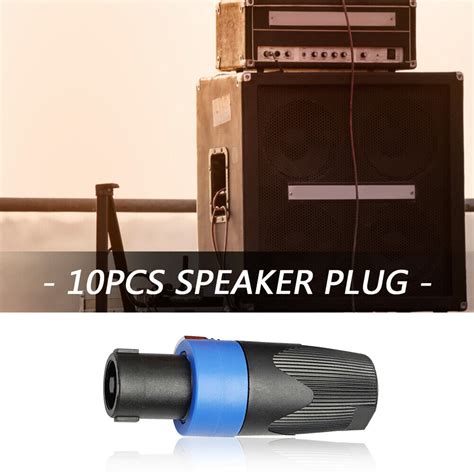 X Pole Audio Speaker Plugs Twist Lock Connectors For Neutrik Nl Fc