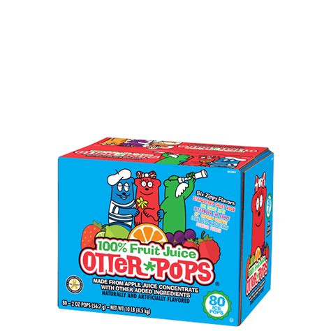 Assorted Flavors And Sizes Of Otter Pops Ice Pops Otter Pops