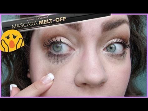 Too Faced Mascara Melt Off Waterproof Mascara Remover Demo First