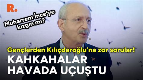 Gençlerden Kılıçdaroğlu na zor sorular Kahkahalar havada uçuştu YouTube