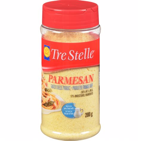 Tre Stelle Grated Parmesan Cheese 200 G Instacart