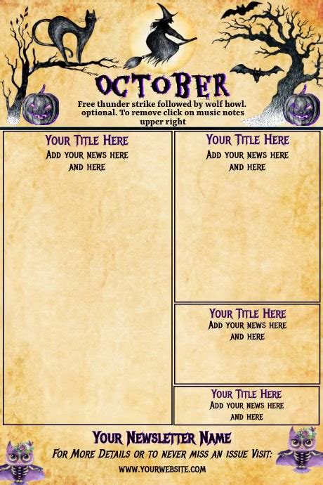 Copy Of October Newsletter Postermywall