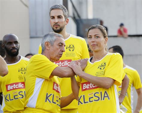 Photo Exclusif Alain Giresse Laure Boulleau Match De Football