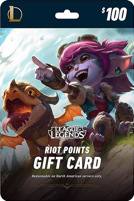 League Of Legends 100 T Card 15000 Riot Points Na