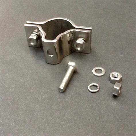 25mm Universal Pipe Bracket 316L Stainless Steel