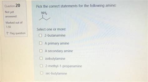 Solved Question 20 Pick The Correct Statements For The Chegg