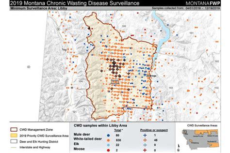 Map Of Libby CWD Surveillance Area Image By Montana FWP Flathead Beacon