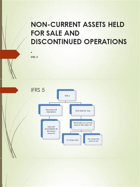 Ifrs 5 Assets Held For Sale And Discontinued Operations Pdf Income