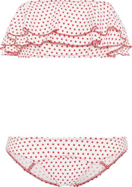 Lisa Marie Fernandez Sabine Polka Dot Bikini Luxed