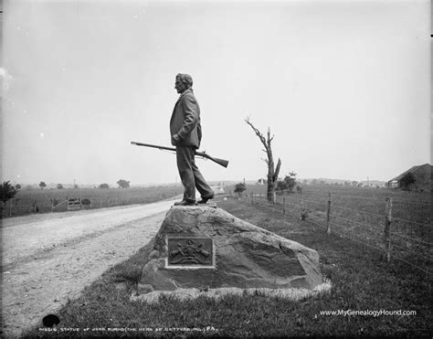 John L Burns Statue Gettysburg National Military Park