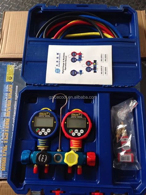 4 Way Valve Dszh Refrigeration Testing Digital Manifold Pressure Set Wk