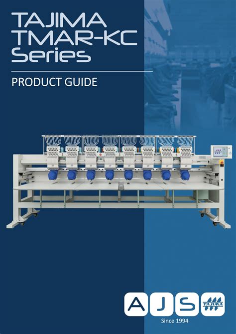 Tajima Tmar Kc Series Multi Head Embroidery Machines By Ajs Embroidery