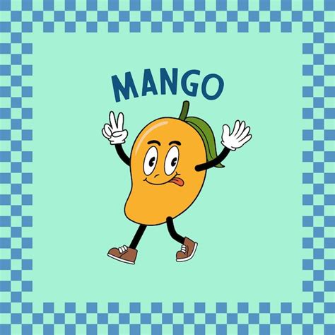 Mango Lindo Dibujos Animados Icono Vectorial Plano Ilustraci N