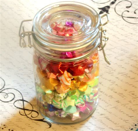 Origami Stars Jar Of Stars Small Mason Jar With Tons Of