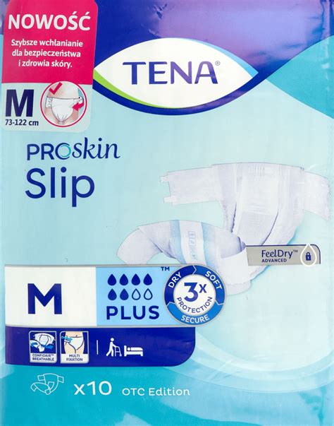 TENA Slip ProSkin pieluchomajtki dla dorosłych rozm M 10 szt