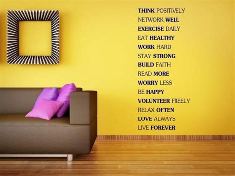 Think Positively Network Well Motivational Quote Wall Decal