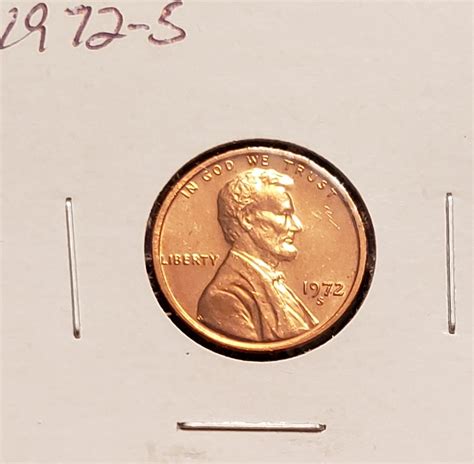 1972 S Lincoln Memorial Cent For Sale Buy Now Online Item 489345