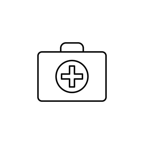 First Aid Kit Vector Icon Illustration 23040647 Vector Art At Vecteezy