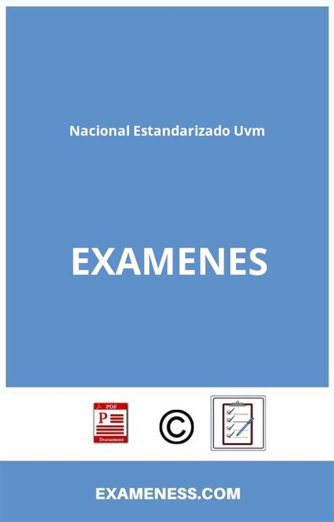 Examen Nacional Estandarizado Uvm