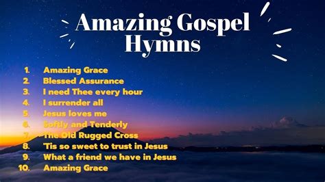 Amazing Gospel Hymns Youtube