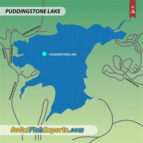 Puddingstone Lake - Fish Reports & Map