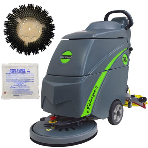 Gym Mat Electric Floor Scrubber 18 Complete Kit UnoClean