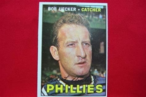 1967 TOPPS BOB UECKER PHILADELPHIA PHILLIES 326 SUPER NICE CARD