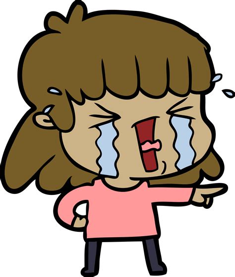 cartoon woman in tears 45164641 PNG