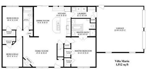 Simple Open Floor Plan Homes Unique Simple Open Ranch Floor Plans Style