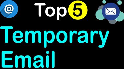 Top 5 Free Temporary Email Address To Get Disposable Emails Youtube