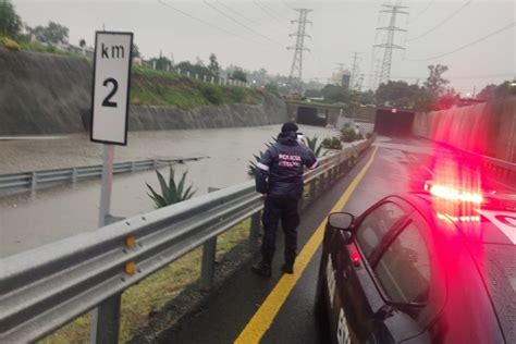 Inundaci N Circuito Exterior Mexiquense Lluvia Colapsa La Vialidad