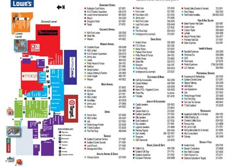 Eastland Shopping Centre Map - Alabama Map