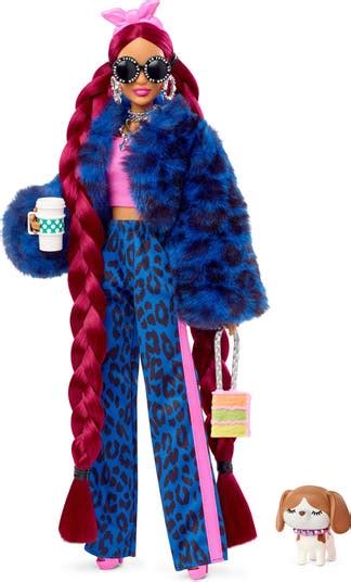 Mattel Barbie® Extra Blue Leopard Topper Doll Nordstrom