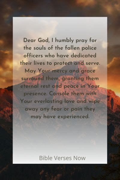 15 Peaceful Prayer For Fallen Police Officers Bible Verses Of The Day