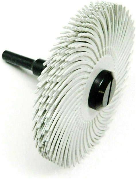 3m Radial Bristle Disc 3 120 Grit White With 14 Mandrel