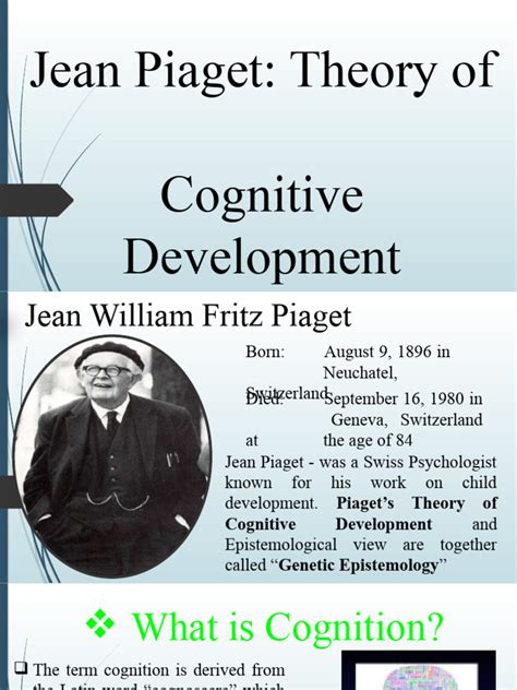 Piaget Theory | PDF | Cognition | Cognitive Development