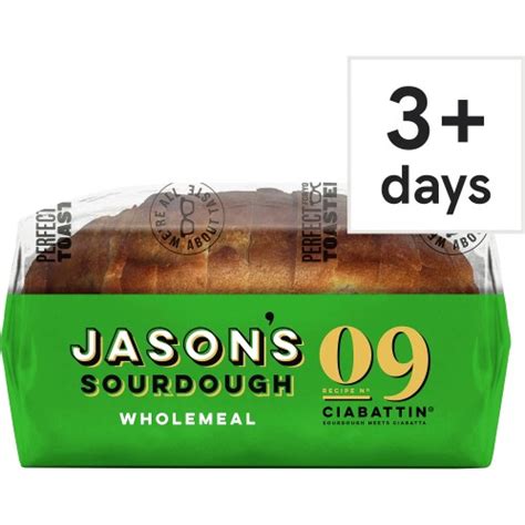 Jason S Wholemeal Ciabattin Sourdough Loaf 580g Compare Prices And Where To Buy Uk