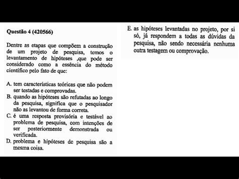 PROVA DE METODOLOGIA CIENTÍFICA DA UNOPAR E ANHANGUERA prova2